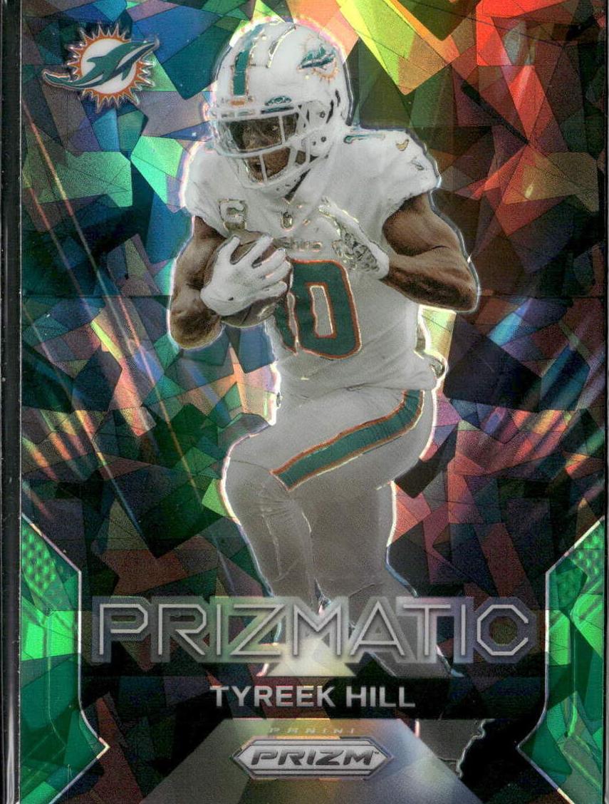 2023 Panini Prizm Football Green Ice Tyreek Hill #13 PSA 10