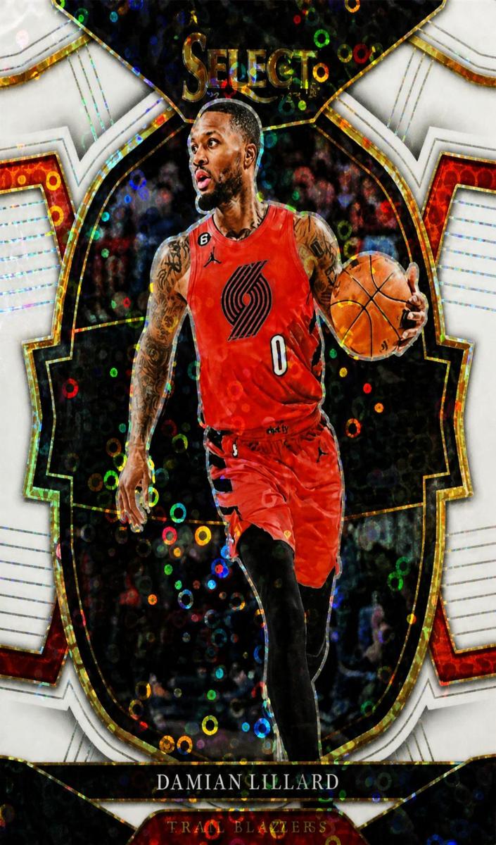 2022 Panini Select Basketball White Disco Damian Lillard #7 PSA 10