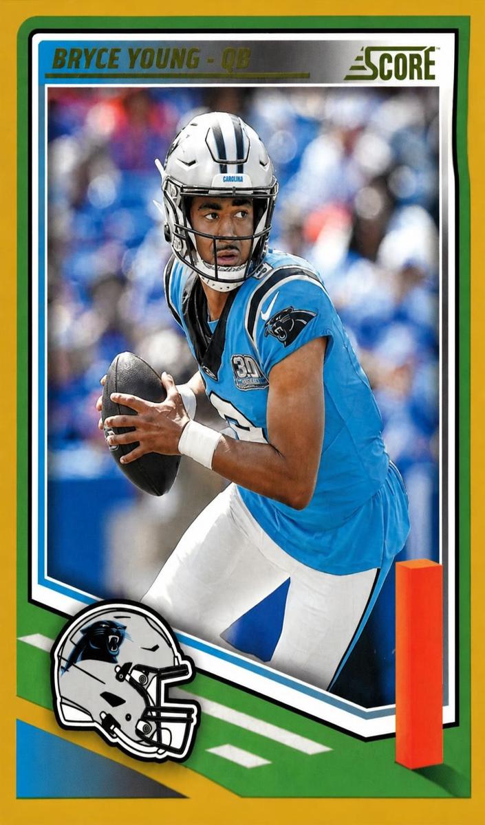 2025 Panini Score Football Gold Bryce Young #57