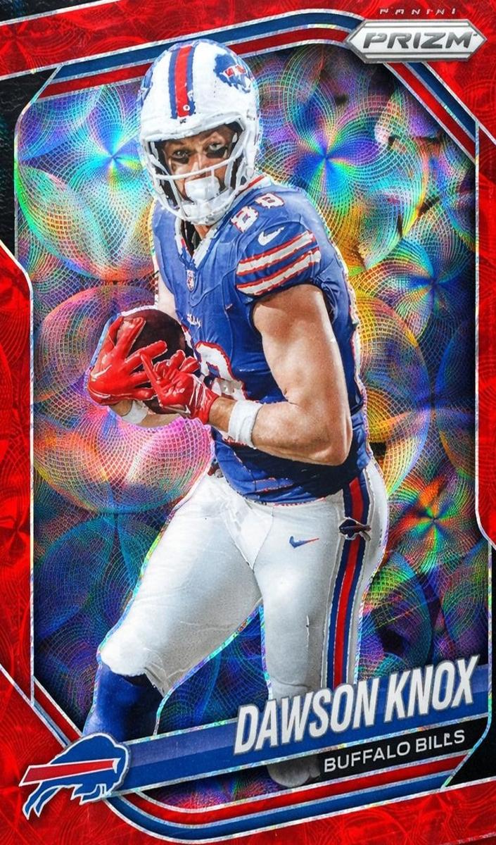 2025 Panini Prizm Football Choice Red Dawson Knox #65