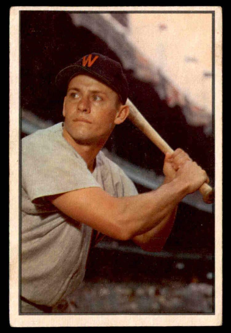 1953 Bowman Color Baseball Gil Coan #34