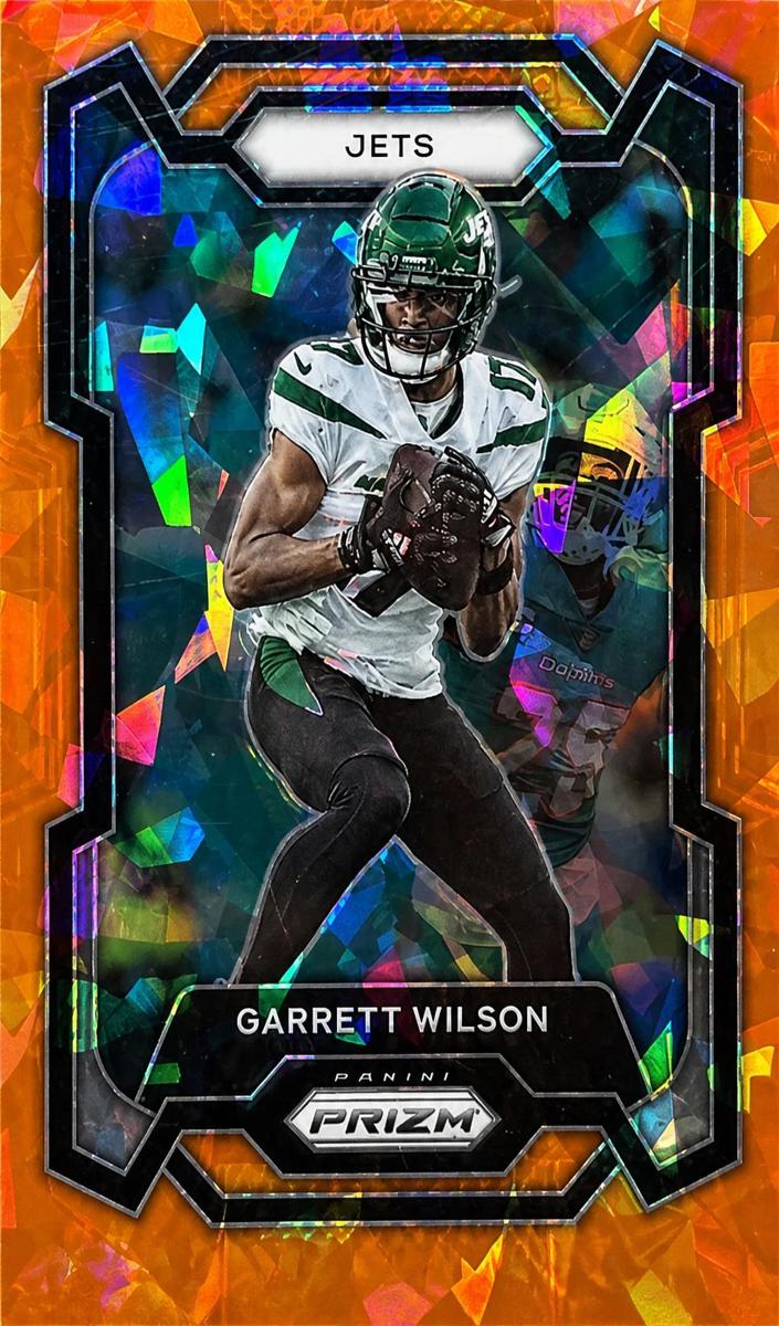 2023 Panini Prizm Football Orange Ice Garrett Wilson #233