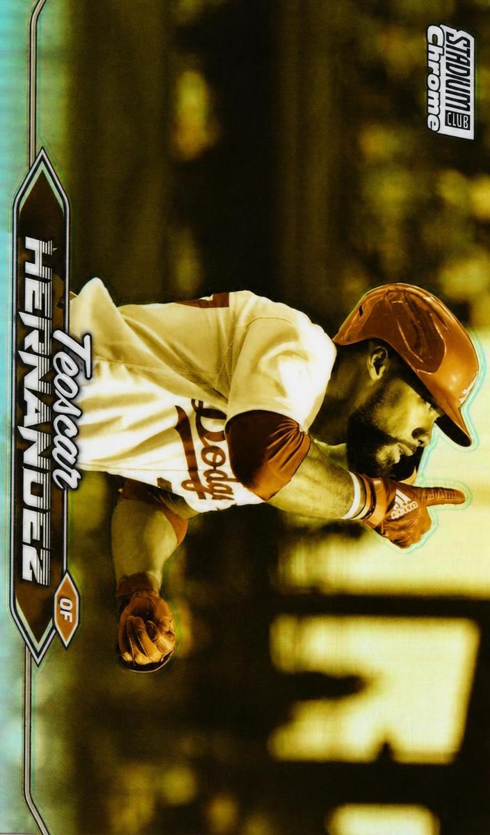 2024 Topps Stadium Club Baseball Gold Minted Refractor Teoscar Hernandez #272