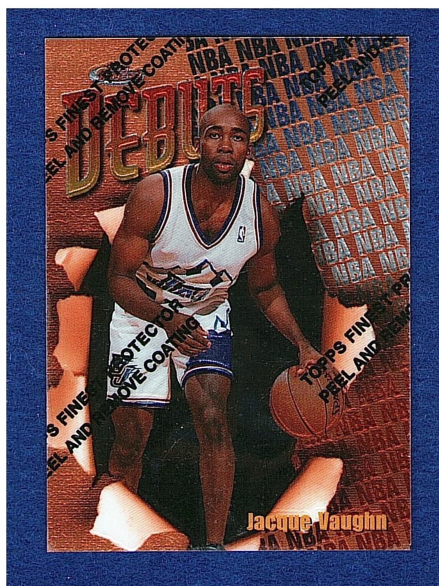 1997 Topps Finest Basketball Jacque Vaughn #118