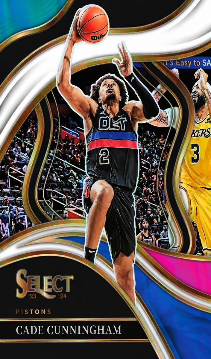 2023 Panini Select Basketball Teal White Pink Cade Cunningham #226