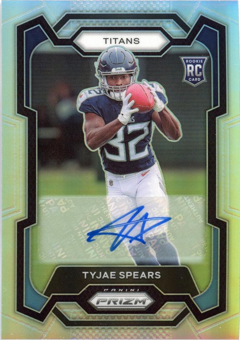2023 Panini Prizm Football Silver Tyjae Spears #396 PSA 10