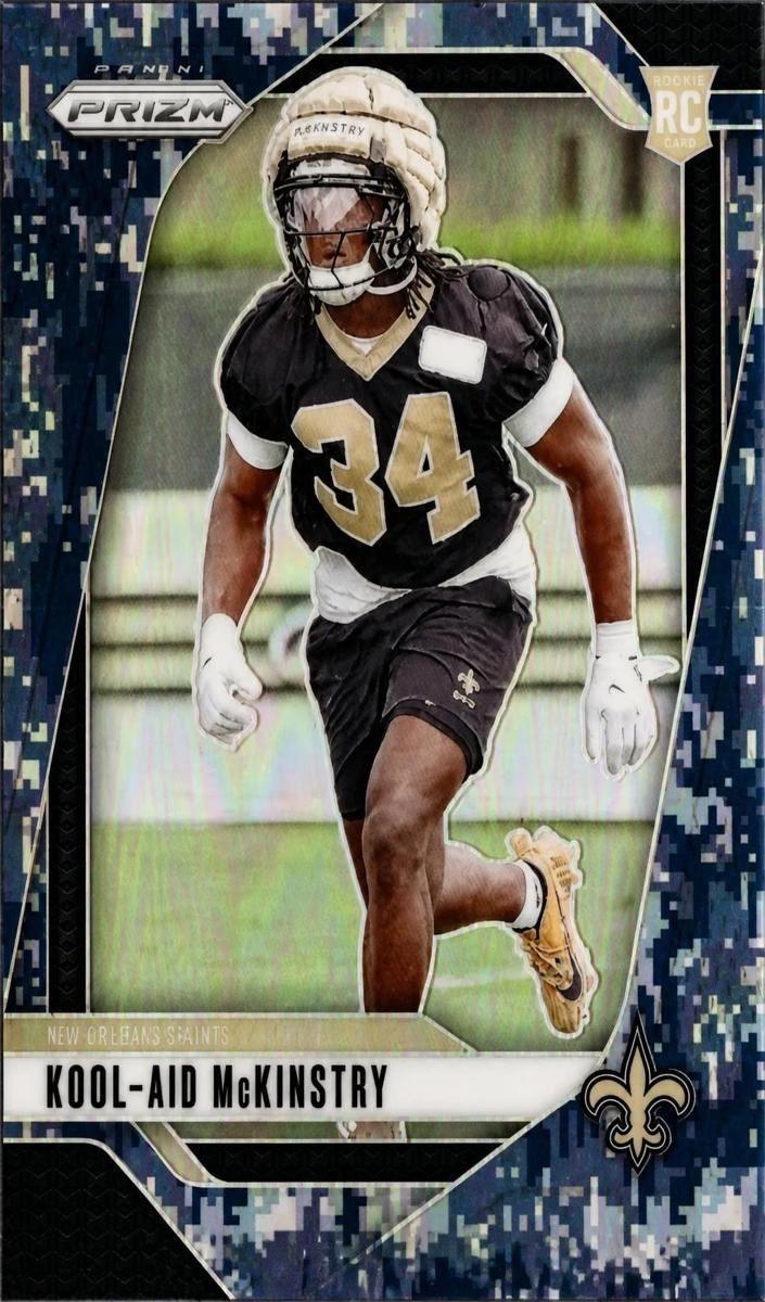 2024 Panini Prizm Football Navy Camo Kool-Aid McKinstry #363