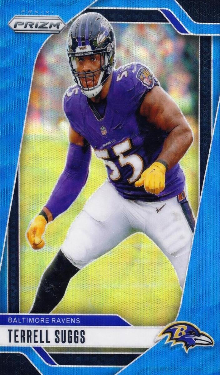 2024 Panini Prizm Football Blue Wave Terrell Suggs #26