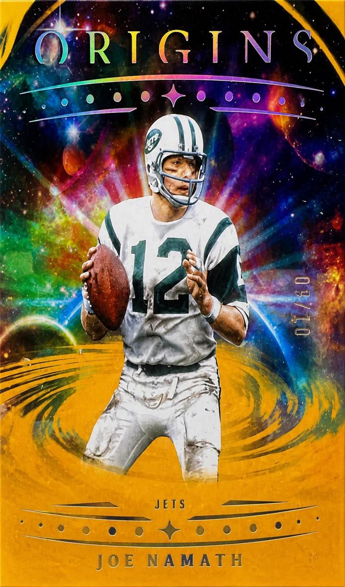 2025 Panini Origins Football Gold Joe Namath #68