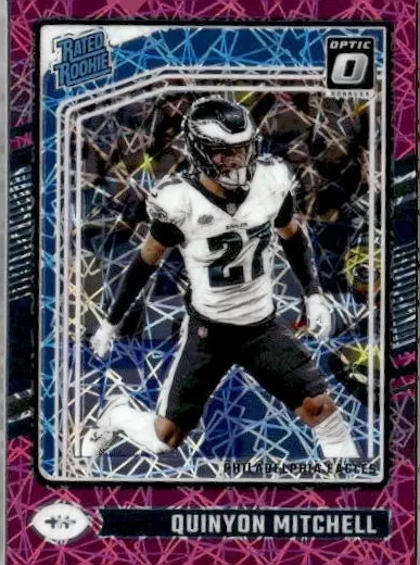2024 Donruss Optic Football Pink Quinyon Mitchell #282 PSA 9