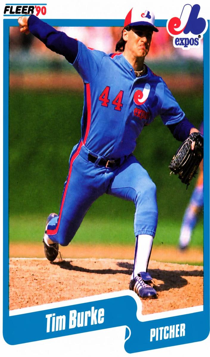 1990 Fleer Baseball Tim Burke #342