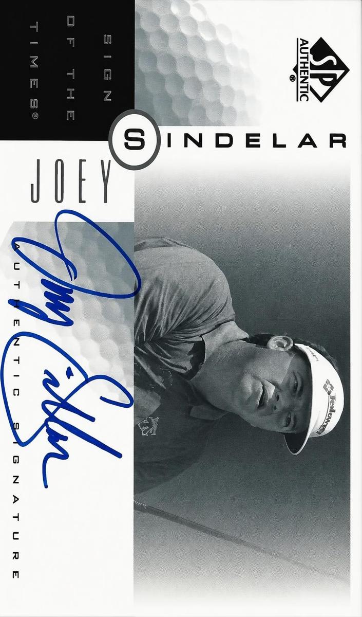 2001 SP Authentic Golf Joey Sindelar #IF BGS 9