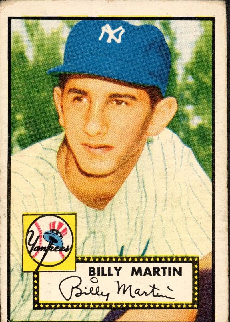 1952 Topps Baseball Billy Martin #175