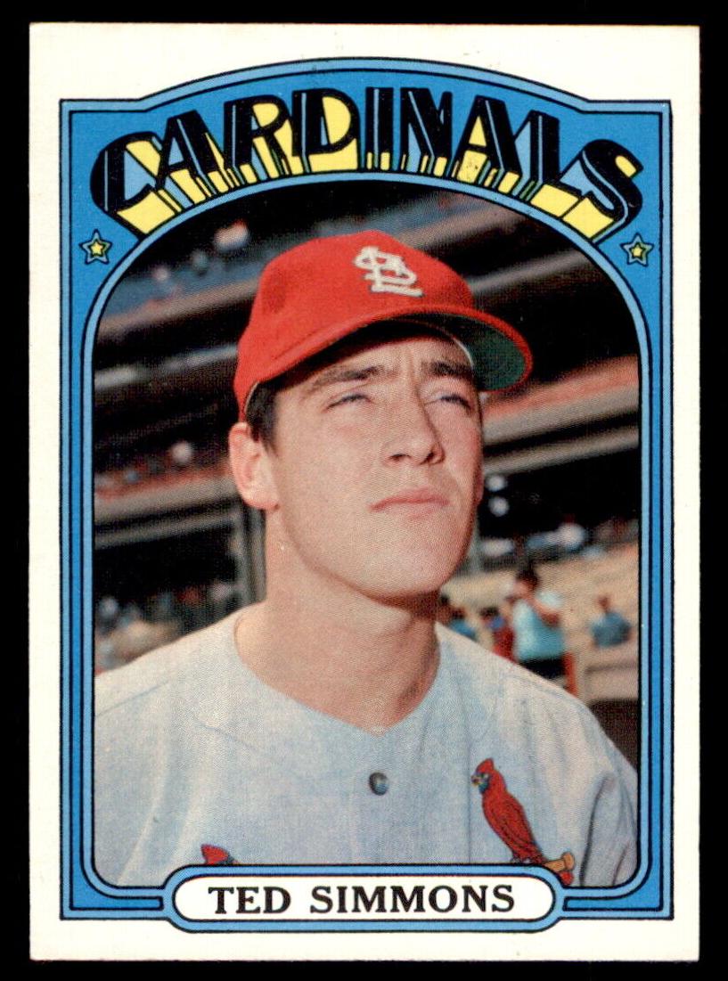 1972 Topps Baseball Ted Simmons #154