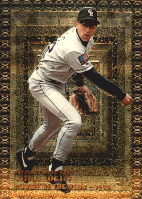 1995 Topps Embossed Baseball Golden Idols Walt Weiss #112