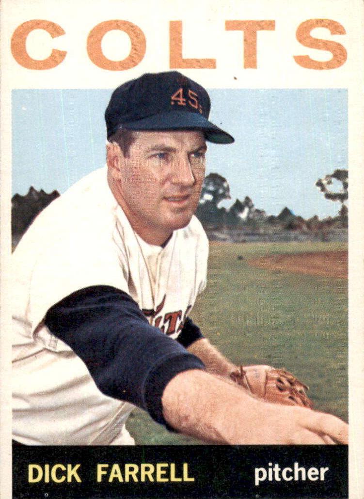 1964 Topps Baseball Dick Farrell #560 PSA 8