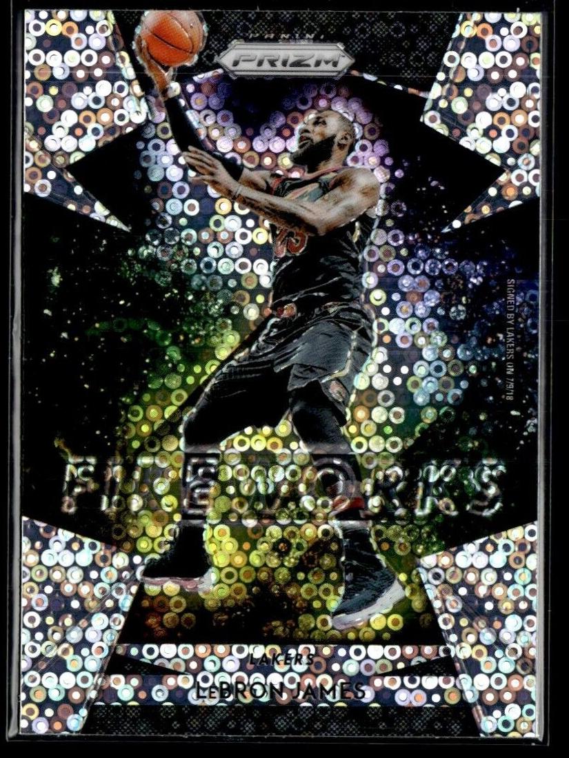 2018 Panini Prizm Basketball Prizm Fast Break LeBron James #19