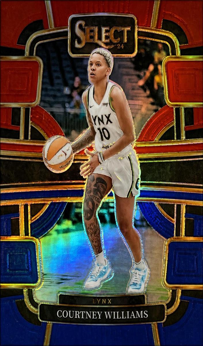 2024 Panini Select WNBA Basketball Red and Blue Courtney Williams #54
