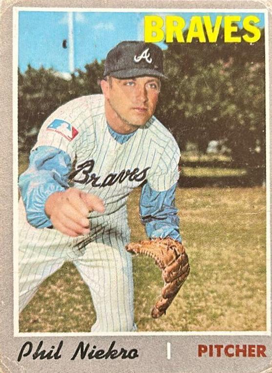 1970 Topps Baseball Phil Niekro #160 PSA 7.5