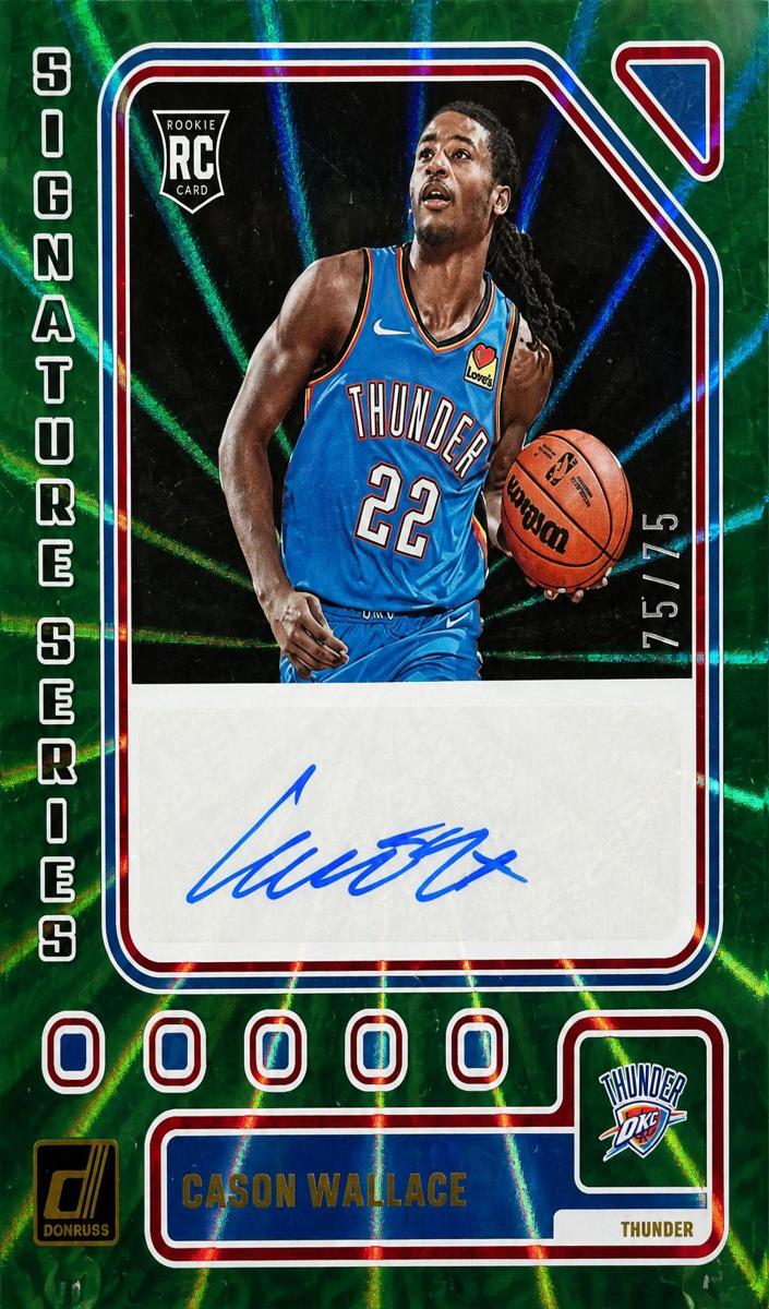 2023 Panini Donruss Basketball Holo Green Laser Cason Wallace #SS-WAL
