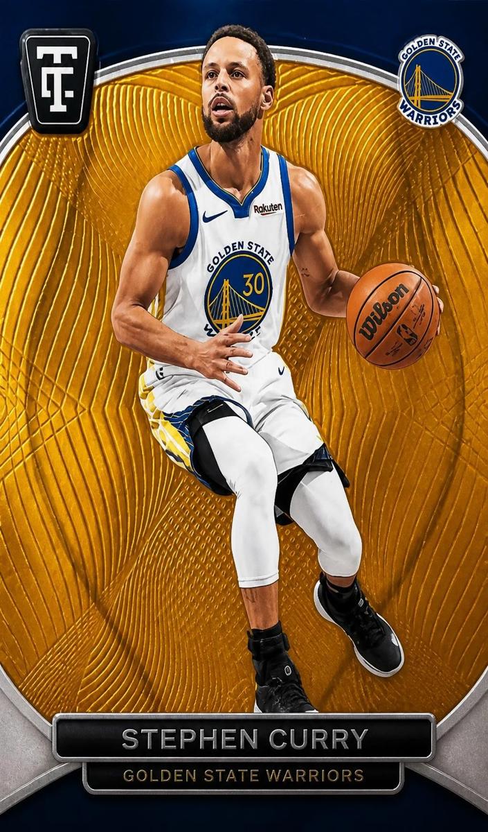 2024 Panini Totally Certified Basketball Mirror Platinum Orange Stephen Curry #111