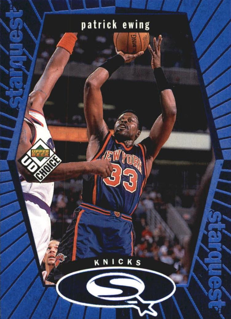 1998 Upper Deck Choice Basketball Blue Patrick Ewing #SQ18