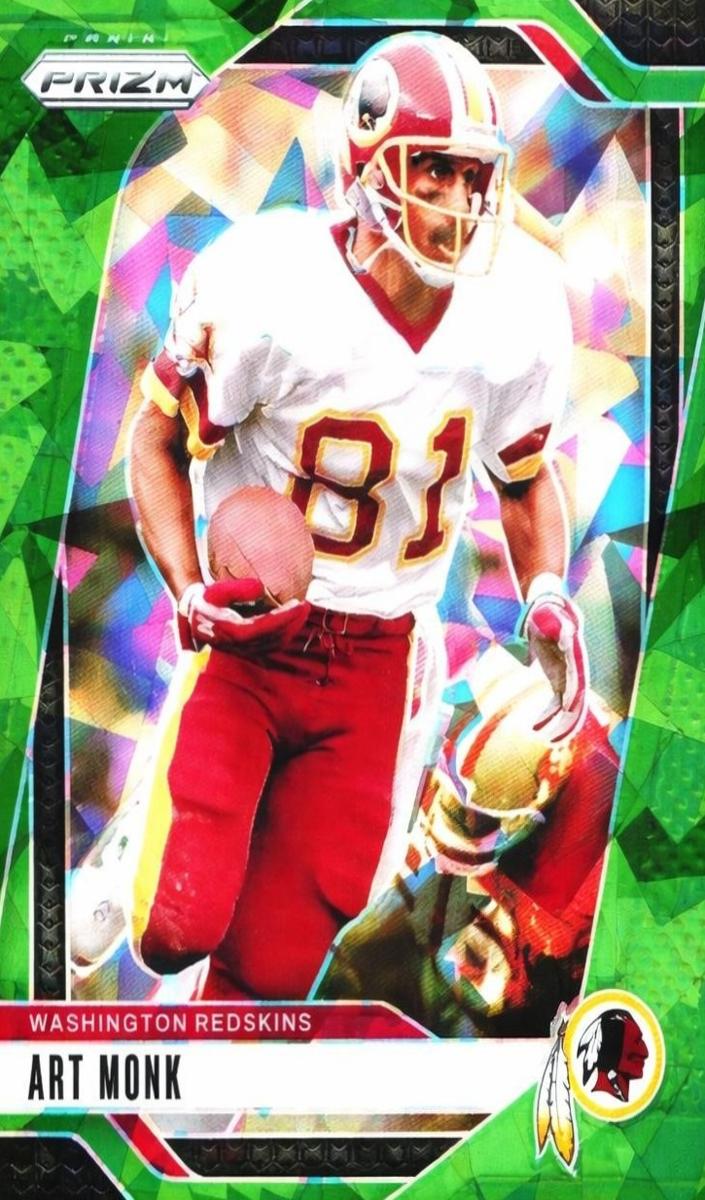 2024 Panini Prizm Football Green Ice Art Monk #294