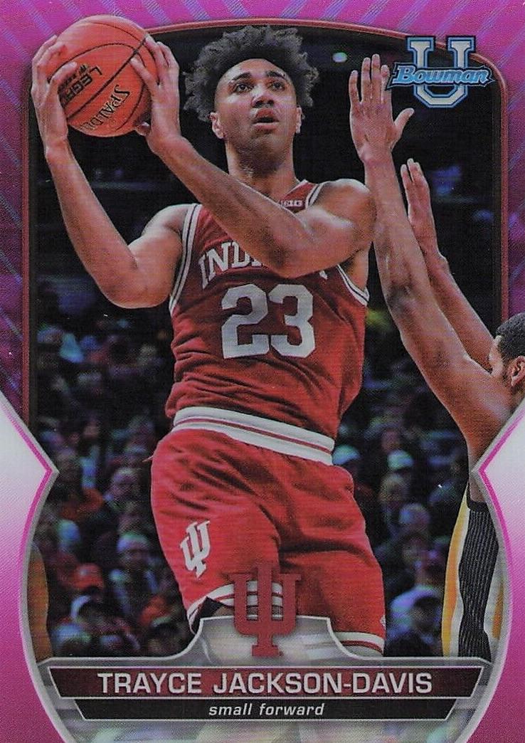 2022 Bowman Chrome University Basketball Base Trayce Jackson-Davis #42 PSA 9