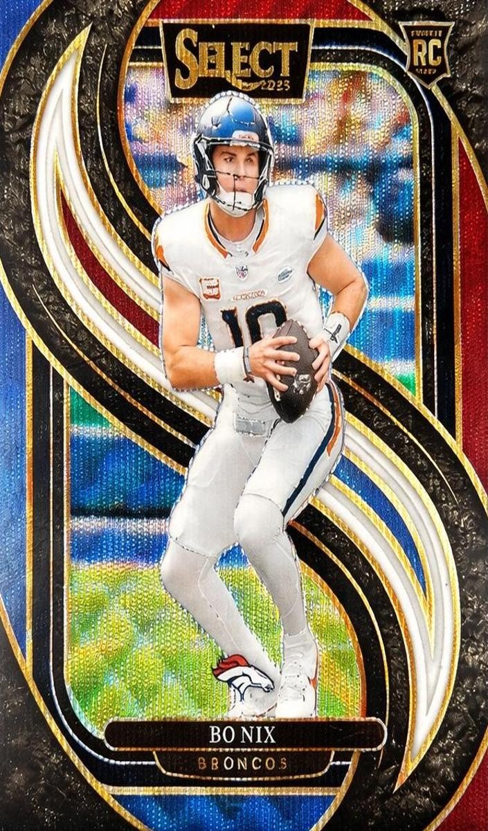2024 Panini Select Football Tri-Color Bo Nix #117