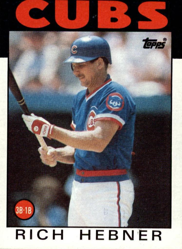 1986 Topps Baseball Rich Hebner #19
