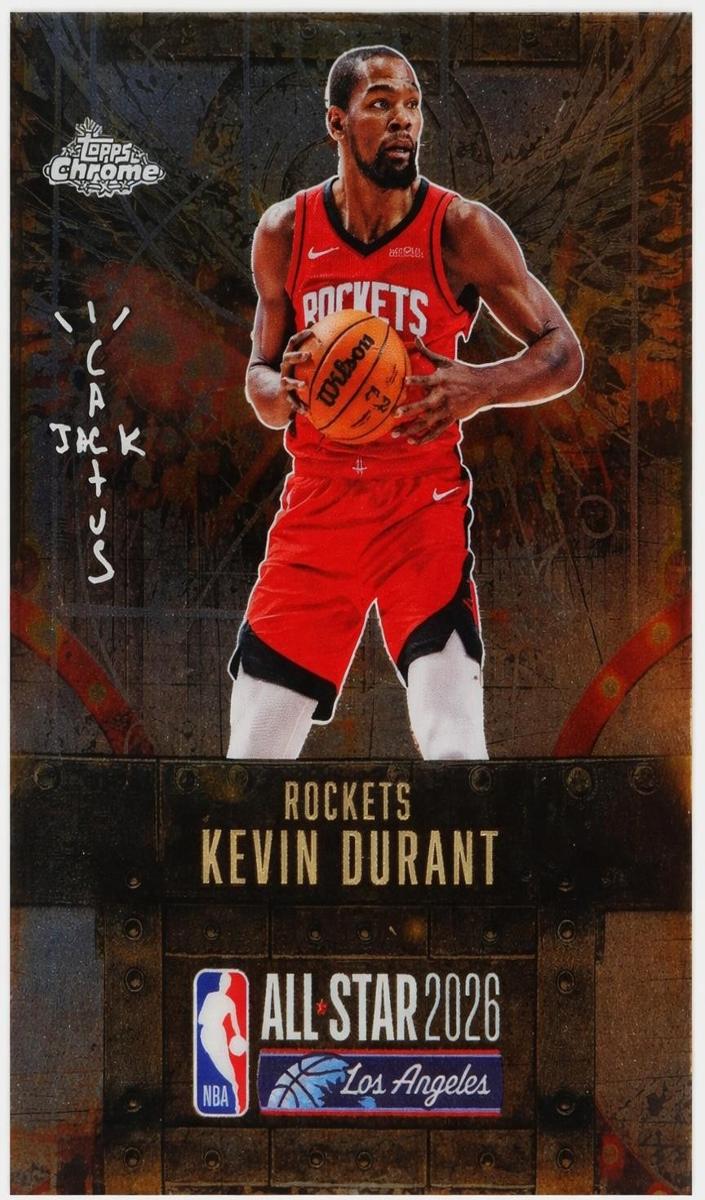 2025 Topps Chrome Cactus Jack X NBA All-Star Game Basketball Kevin Durant #13 PSA 10