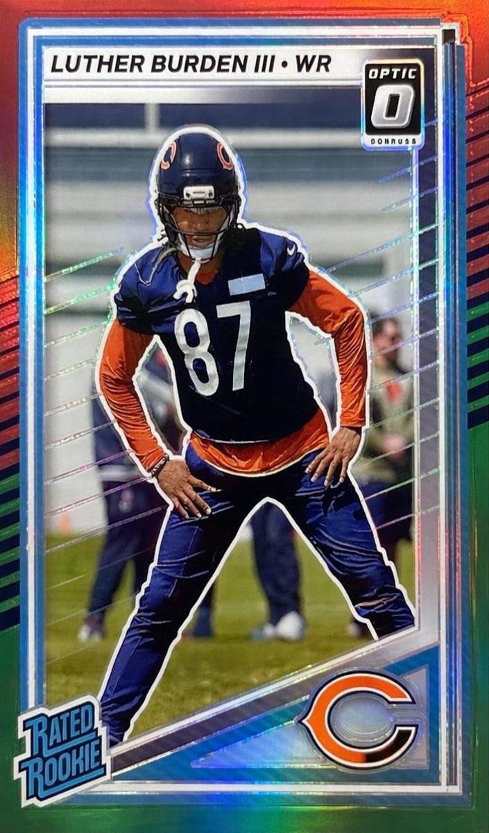 2025 Panini Donruss Football Red and Green Luther Burden III #395