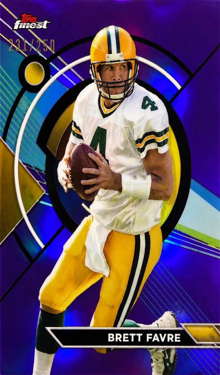 2023 Topps Composite Football Purple Refractor Brett Favre #185