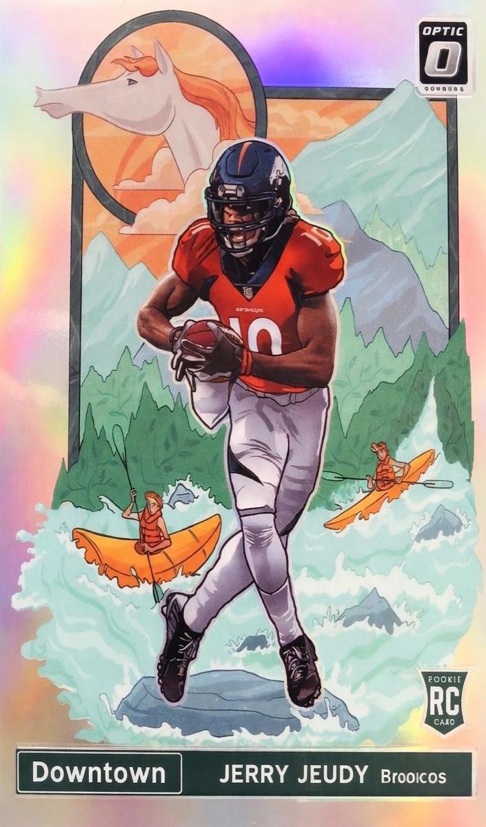 2020 Donruss Optic Football Downtown Jerry Jeudy #DT-37 PSA 9