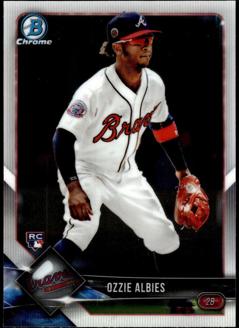 2018 Bowman Chrome Baseball Base - Sunglasses Ozzie Albies #92 PSA 10
