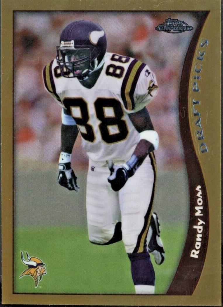 1998 Topps Chrome Football Randy Moss #35 PSA 9
