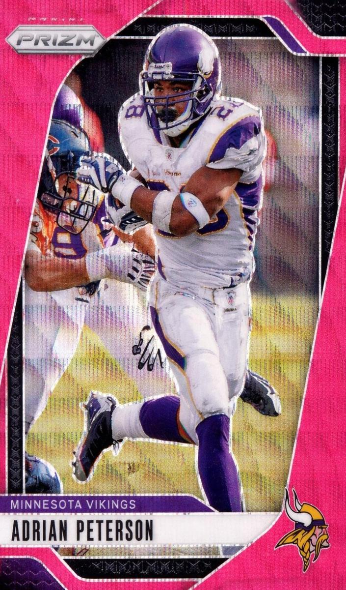 2024 Panini Prizm Football Pink Wave Adrian Peterson #191