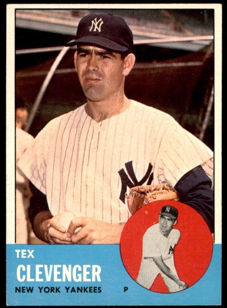 1963 Topps Baseball Tex Clevenger #457 PSA 7