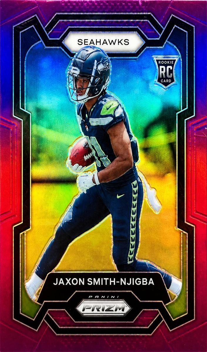 2023 Panini Prizm Football Purple Jaxon Smith-Njigba #390 PSA 9