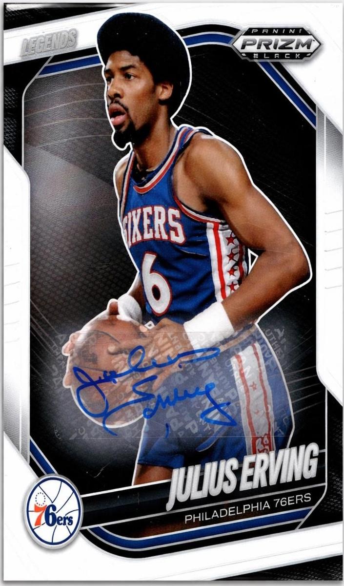 2024 Panini Prizm Black Basketball Silver Julius Erving #263