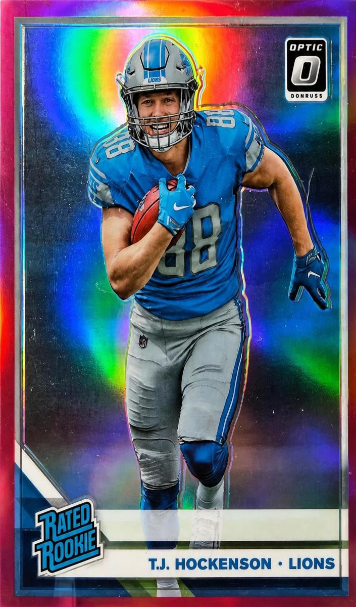 2019 Donruss Optic Football Pink T.J. Hockenson #171 PSA 10