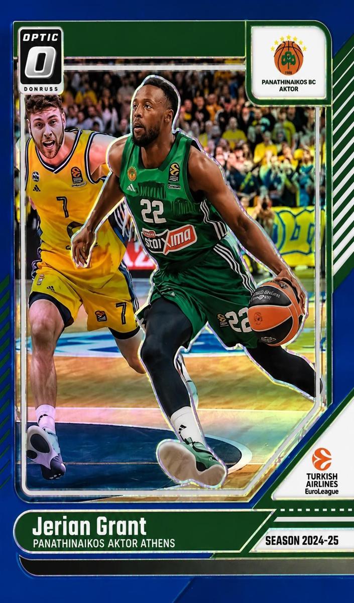 2024 Donruss Turkish Airlines EuroLeague Basketball Blue Jerian Grant #53