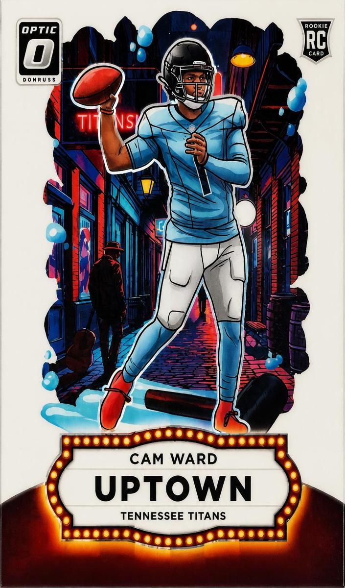 2025 Donruss Optic Football White Pandora Cam Ward #6