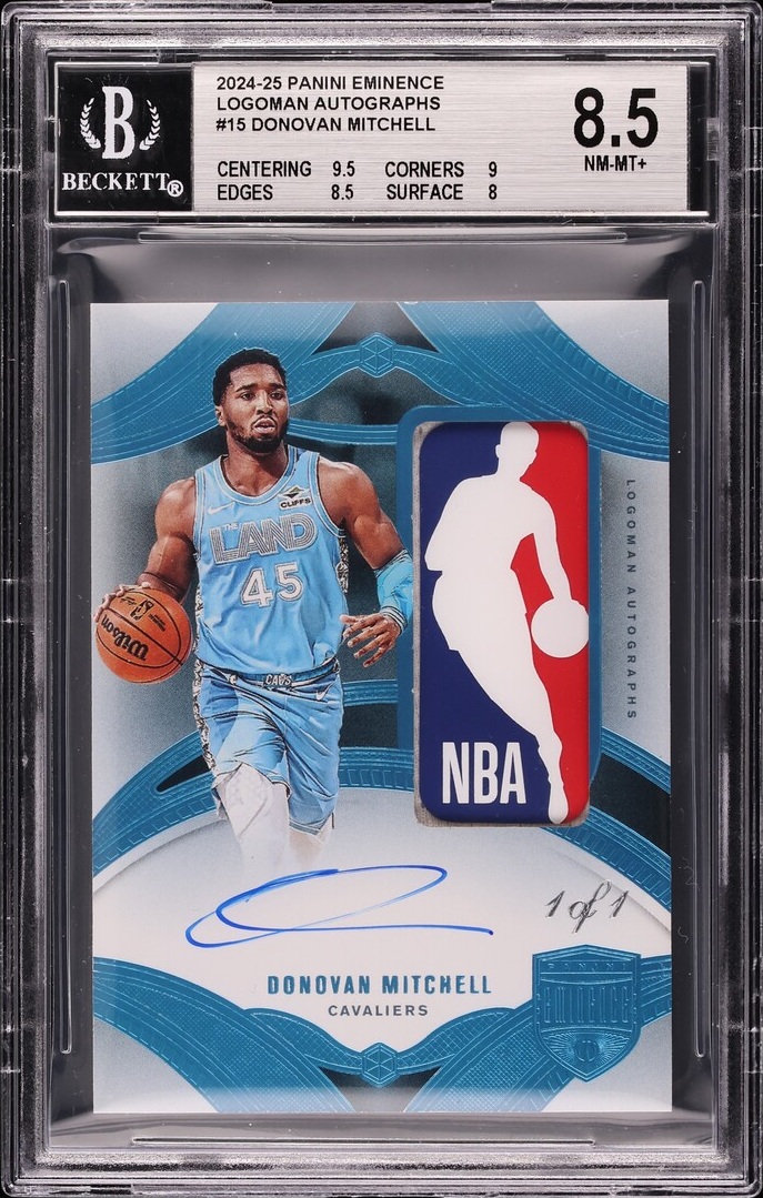 2024 Panini Eminence Basketball Donovan Mitchell #ELA-MIT BGS 8.5