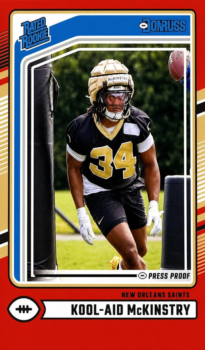 2024 Panini Donruss Football Press Proof Red Kool-Aid McKinstry #315