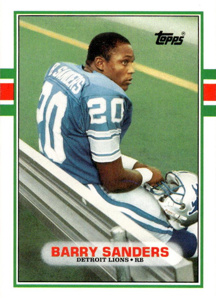 1989 Topps Traded Football Barry Sanders #83T PSA 9