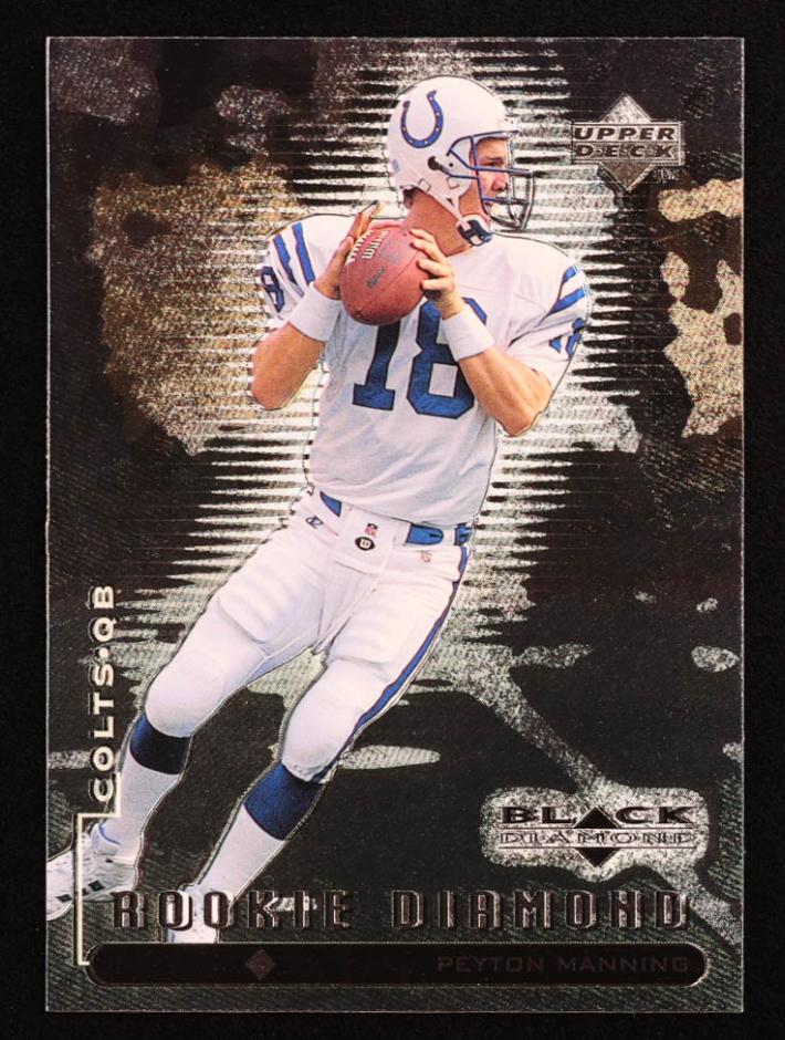 1998 Upper Deck Black Diamond Rookie Edition Football Peyton Manning #91 PSA 8