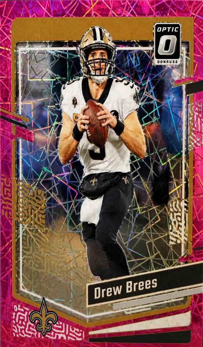 2023 Donruss Optic Football Pink Velocity Drew Brees #135