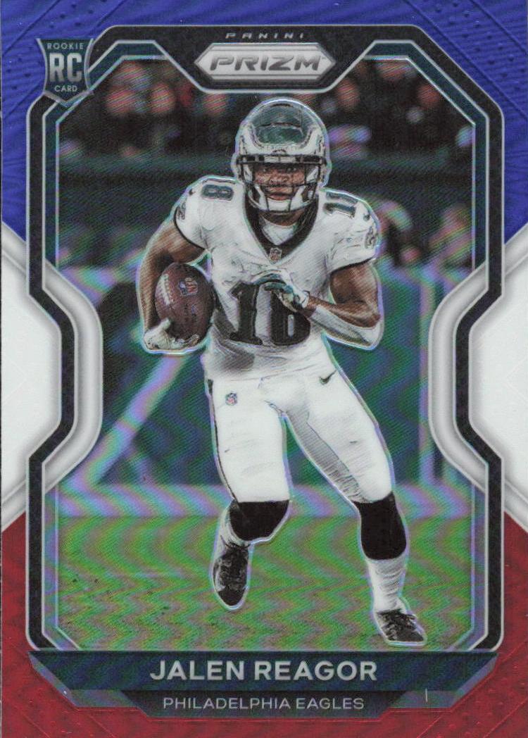 2020 Panini Prizm Football Red White and Blue Prizm Jalen Reagor #342
