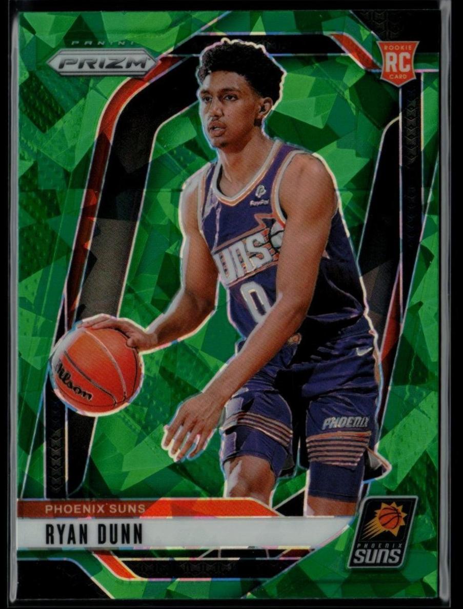 2024 Panini Prizm Basketball Green Ice Ryan Dunn #258 PSA 9